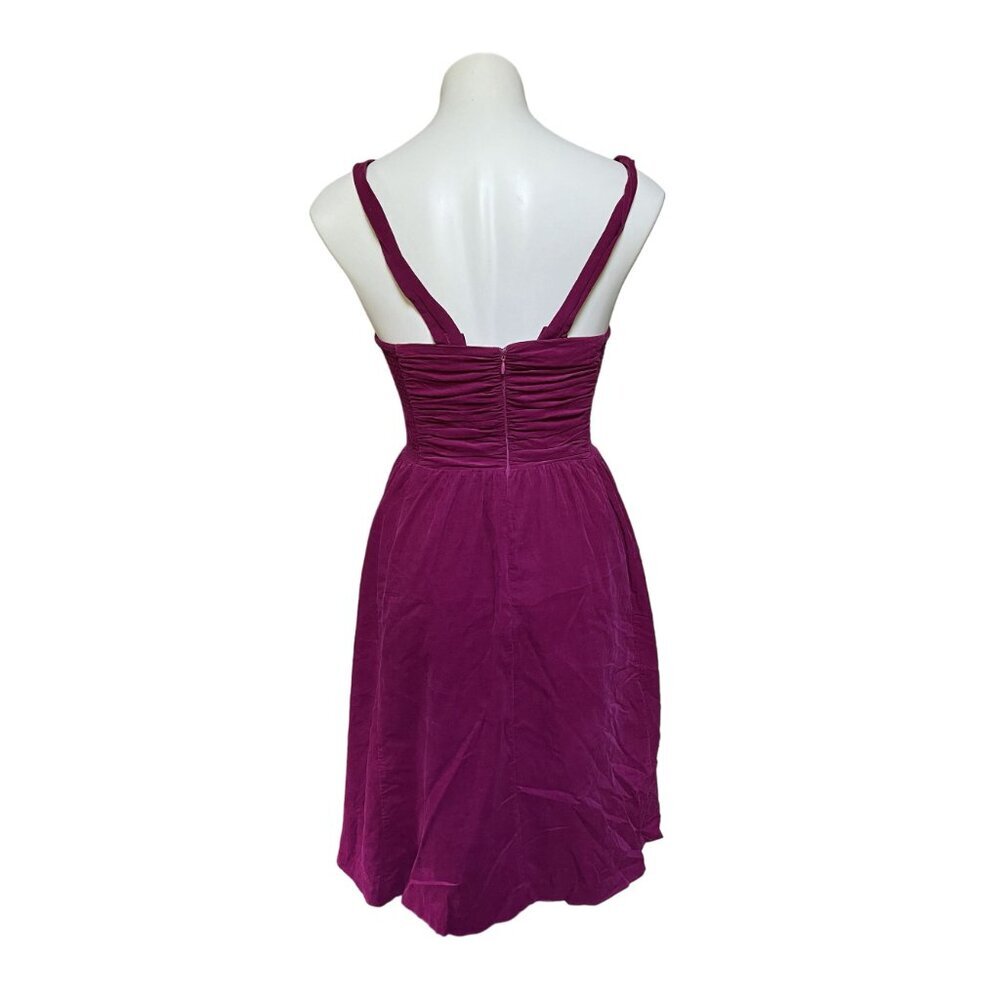 HD In Paris Velvet Dress Queen Anne Neckline Removable Straps 4 - Picture 6 of 11
